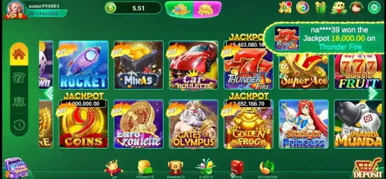 3Patti Gold games lobby