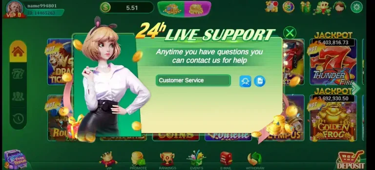 3Patti Gold live customer support screen