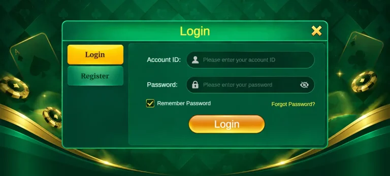 3Patti Gold login screen
