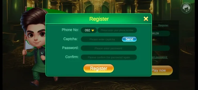 3Patti Gold registration screen
